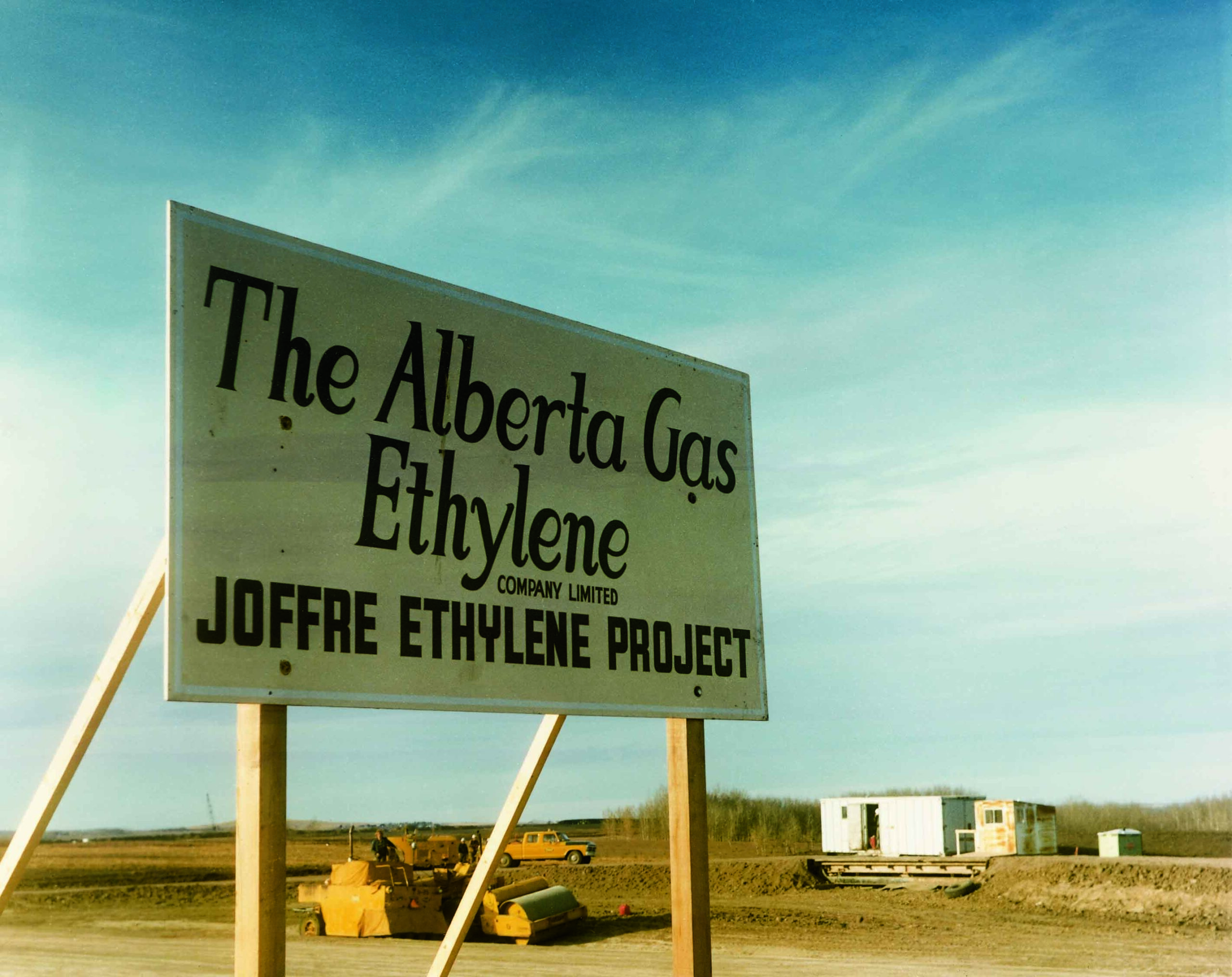 Original signage at Joffre Site highlighting the Province of Alberta’s first ethylene facility